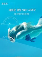 COPOZZ 스노클링 마스크 근시안 풀페이스 다이빙 마스크 성인용 풀 드라이 스노클링 장치 어린이 수영 장비 - 이미지 2