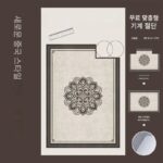 스웨덴산 라이트 럭셔리 도어매트 중국산 도어매트 홈 카펫 현관 거실 발 매트 먼지 방지 미끄럼 방지 매트 - 이미지 3