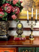 미국식 절묘한 복고풍 시계 유럽식 빌라 서재 프랑스식 거실 벽난로 현관 데스크탑 고급 고급 장식품 - 이미지 4