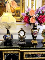 미국식 절묘한 복고풍 시계 유럽식 와인 캐비닛 고급 장식품 빌라 럭셔리 프랑스 거실 벽난로 현관 테이블 - 이미지 4