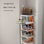 간단한 계단 신발장 홈 도어 스텝 신발 보관 조합 유물 수직 방진 신발장 - 이미지 2