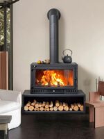 벽난로 실제 불 장작 난방 벽난로 주철 나무 연소 스토브 홈스테이 빌라 실내 요리 실제 불 벽난로 - 이미지 5