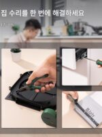 델리 홈 가정용 도구 세트 렌치 세트 하드웨어 수리 도구 드라이버 전체 세트 패밀리 박스 - 이미지 3