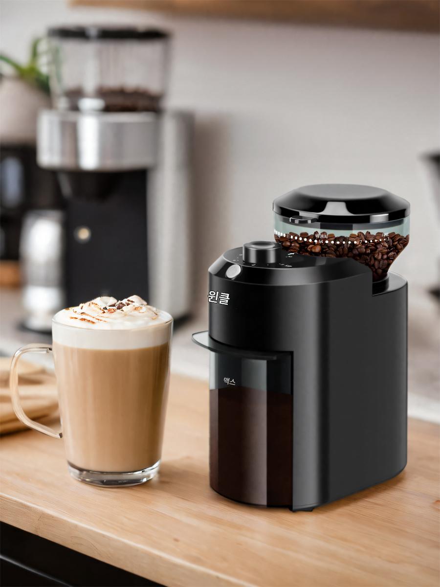 main_809220474593_0 Wancle 커피콩 분쇄기 분쇄기 가정용 및 상업용 전자동 이탈리아 전기 분쇄기 다기능 - 이미지 1