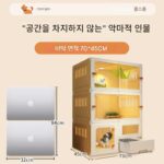 고양이 케이지 가정용 실내 고양이 변기 상자 화장실 통합 대형 공간 둥지 작은 아파트 공간을 차지하지 않는 고양이 빌라 매트 장식품 - 이미지 3