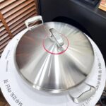 18/10 스테인리스 스틸 프라이팬 가정용 대형 두꺼운 이중 귀 코팅되지 않은 노스틱 둥근 바닥 프라이팬 대형 찜기 - 이미지 4