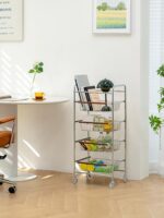 레이지스페이스 가정용 이동식 수납대 네트 셀러브리티 거실 간식대 심플 소형 아파트 카트 사이드 테이블 - 이미지 2