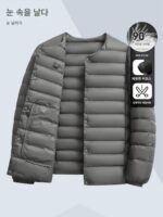 Snowfly 2025 남성용 다운 재킷 라이너 - 가볍고 따뜻한 아우터웨어, 긴팔, 안팎으로 착용 가능, 가을과 겨울에 활용도 높은 이너 티셔츠