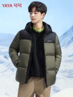 Duck Duck 남성용 짧은 다운 재킷 2025 새로운 겨울 패션 트렌드 두껍고 따뜻한 청소년 퍼퍼 재킷 - 이미지 3