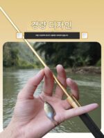소형 낚싯대 세트 마이크로 미노우 핸드로드 숏섹션 스트림로드 3.6미터 붕어 나무 손잡이 소형 낚싯대 풀세트 - 이미지 3