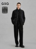 GXG 남성용 작업복 셔츠 스타일 경량 다운 재킷 (통근용), 2024년 겨울 신상품 G24XY24058 - 이미지 2
