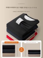 CaesarKiss 플리스 안감 두꺼워진 남성용 보온 속옷 세트, 가을/겨울, 보온 울과 멀베리 실크 소재 - 이미지 4