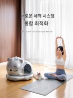 WooHuloo Hulu Baby 자동 고양이 화장실 지능형 세척 초대형 반밀폐형 방염 탈취 변기 - 이미지 4