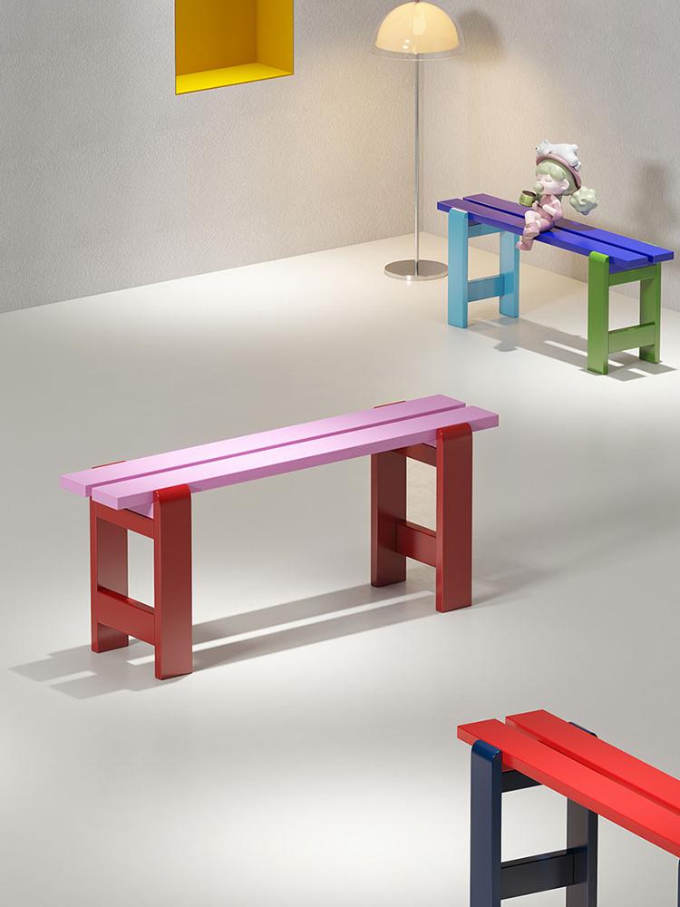 main_842221414978_0 도파민 롱슈즈 교환대 베란다 아일랜드 식탁 의자 벤치 조명 고급 고급 홈 도어 침대 끝 벤치 침실 - 이미지 1