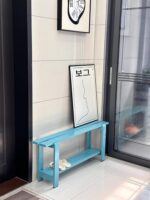 도파민 롱슈즈 교환대 베란다 아일랜드 식탁 의자 벤치 조명 고급 고급 홈 도어 침대 끝 벤치 침실 - 이미지 4