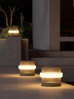 야외 울타리 기둥 조명 야외 방수 태양열 정원 기둥 조명 빌라 게이트 기둥 조명 원형 게이트 조명 - 이미지 5