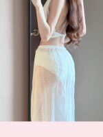 원피스 수영복 여성 2025 새로운 핫 스타일 요정 섹시 순수한 욕망 해변 휴가 고급 온천 수영복 - 이미지 4