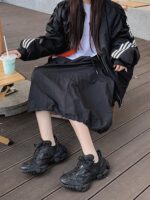 파리 신상 악어 아빠화 여성용 2025 봄 가을 두꺼운 바닥 높이 첼시 뾰족한 발가락 커플 캐주얼 스포츠 남성 - 이미지 5