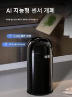영국 스마트 유도 쓰레기통 전기 홈 주방 거실 화장실 사무실 뚜껑 조명 고급 2025년 신제품 - 이미지 2