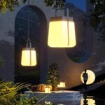 조경 정원 조명 테라스 정원 잔디 조명 발코니 레이아웃 분위기 조명 야외 방수 휴대용 충전식 랜턴 - 이미지 2