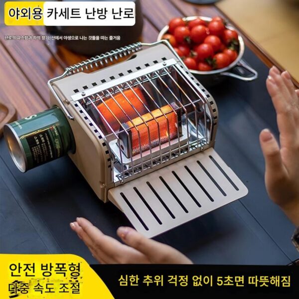 2025년형 신제품 다기능 야외난방 스토브 카드 미니 겨울 실내 가정 무연 텐트 캠핑카