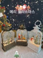 코스트코에서 판매하는 어린이용 크리스마스 선물과 같은 스타일의 숲 눈집 풍경 장식품, 크리스마스 이브 분위기 장식 - 이미지 3