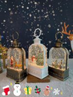 코스트코에서 판매하는 어린이용 크리스마스 선물과 같은 스타일의 숲 눈집 풍경 장식품, 크리스마스 이브 분위기 장식 - 이미지 5