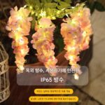 태양광 정원 조명 실외 방수 조경 정원 빌라 장식 접지 플러그 잔디 조명 시뮬레이션 등나무 랜턴 - 이미지 5