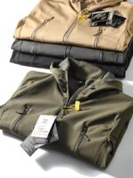 강력 추천합니다! 아웃도어 전술 소프트쉘 재킷! 해외 직수입 남성용 가을/겨울용 벨벳 방풍 방수 어썰트 재킷 - 이미지 2