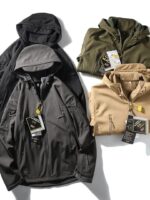 강력 추천합니다! 아웃도어 전술 소프트쉘 재킷! 해외 직수입 남성용 가을/겨울용 벨벳 방풍 방수 어썰트 재킷 - 이미지 3