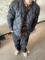 남성용 미국 레트로 블랙 다이아몬드 패턴 코튼 코트, 겨울 코트, 트렌디한 브랜드, 유럽과 미국의 스트리트 스타일, 클린핏 따뜻한 코튼 코트. - 이미지 5