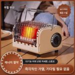 독일 신형 야외 카세트 난방 스토브 캠핑 텐트 무연 스토브 차 끓이기 다기능 휴대용 난로 - 이미지 3