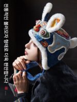 왕의 핸드메이드 뱀 코일 토끼 모자 자수 diy 핸드메이드 소재 패키지 중국 무형문화유산 뱀년 새해 고급 여성 선물 - 이미지 3