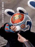 왕의 핸드메이드 뱀 코일 토끼 모자 자수 diy 핸드메이드 소재 패키지 중국 무형문화유산 뱀년 새해 고급 여성 선물 - 이미지 4