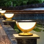 태양광 기둥 조명 야외 정원 조명 현대 방수 빌라 게이트 벽 조명 정원 기둥 게이트 기둥 조명 - 이미지 2