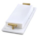 북유럽풍 천연 대리석 트레이 심플 스타일 보석 보관 홈 인테리어 호텔 욕실 화장품 디스플레이 트레이 - 이미지 4