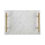 북유럽풍 천연 대리석 트레이 심플 스타일 보석 보관 홈 인테리어 호텔 욕실 화장품 디스플레이 트레이 - 이미지 5