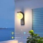 야외용 태양광 벽등 빌라 안뜰 현관 조명 달등 원형 정원 벽등 울타리등 - 이미지 3