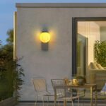 야외용 태양광 벽등 빌라 안뜰 현관 조명 달등 원형 정원 벽등 울타리등 - 이미지 5