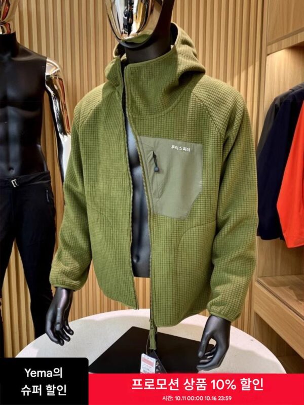 도시적인 고급 아웃도어! 따뜻한 체크무늬 플리스 소재! 겨울 신상 남성용 대각선 지퍼 플러스 플리스 따뜻한 카디건 재킷 트렌디