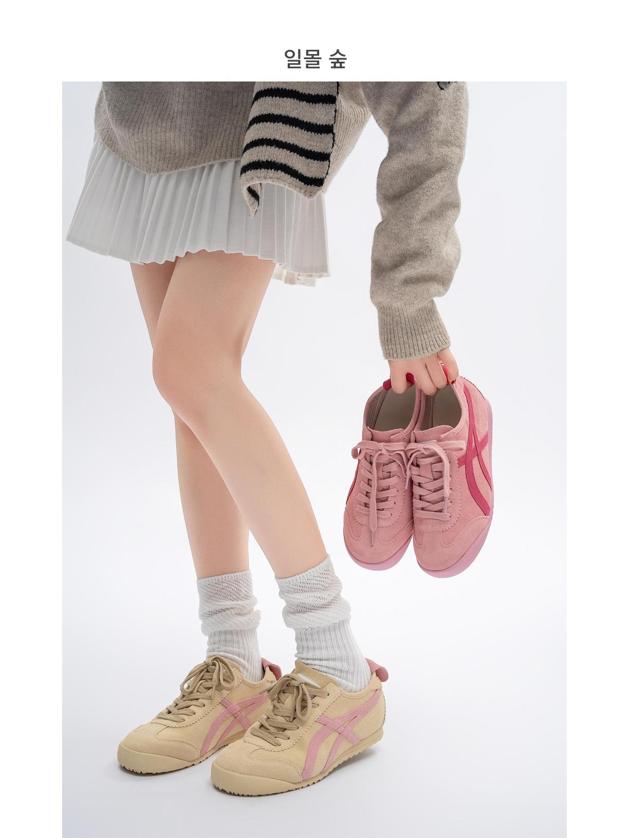 main_873649030778_0 선셋 포레스트 핑크 덱슨 슈즈 여성 이너 하이닝 포레스트 검프 슈즈 2025 봄 신상 플랫 캐주얼 스포츠 슈즈 - 이미지 1