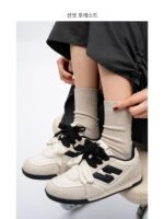 선셋 포레스트 이너 하이닝 정품 가죽 덱슨 슈즈 여성용 2025년 봄 신상 더블 슈레이스 스니커즈 포레스트 검프 레저 스포츠