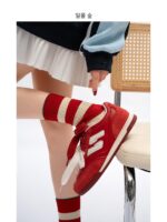 선셋 포레스트 이너 하이닝 정품 가죽 덱슨 슈즈 여성용 2025년 봄 신상 더블 슈레이스 스니커즈 포레스트 검프 레저 스포츠 - 이미지 2