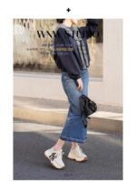 안팎 정품 가죽 ~ 퀸즈 두꺼운 밑창 아빠화 여성용 2025년 신상 봄 키높이 흰색화 캐주얼 운동화 - 이미지 3