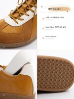 선셋 포레스트 정품 가죽 덱슨 슈즈 여성 2025 봄 신스타일 높이감 포레스트 검프 슈즈 캐주얼 슈즈 스포츠 레트로 - 이미지 5