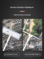 Jiaxin 유리 세척 도구 확장형 망원 막대 세척 도구 창문 세척 외벽 도어 헤드 와이퍼 리턴 남쪽 날 매화 비 - 이미지 4