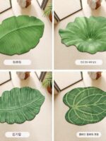 일본 수입 욕실 문 흡수 매트 바나나 잎 규조류 진흙 욕실 바닥 매트 샤워 싱크대 속건 - 이미지 5