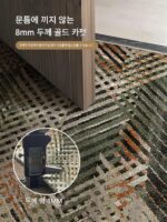 현관 매트 고급 카펫 2025년형 새 도어 매트 현관문 먼지 방지 미끄럼 방지 스크러빙 발 매트 - 이미지 3