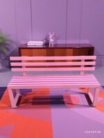 공원 의자 야외 레저 등받이 긴 의자 야외 코트 레스트 긴 벤치 쇼핑몰 좌석 광장 야외 벤치 - 이미지 5