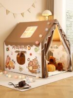 어린이 텐트, 공주 성, 남자아이 비밀 기지, 놀이집, 장난감, 실내 작은 집, 상상놀이, 잠잘 수 있음 - 이미지 2